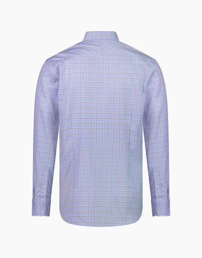 London Brown & Blue Check Shirt