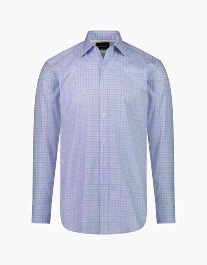 London Brown & Blue Check Shirt