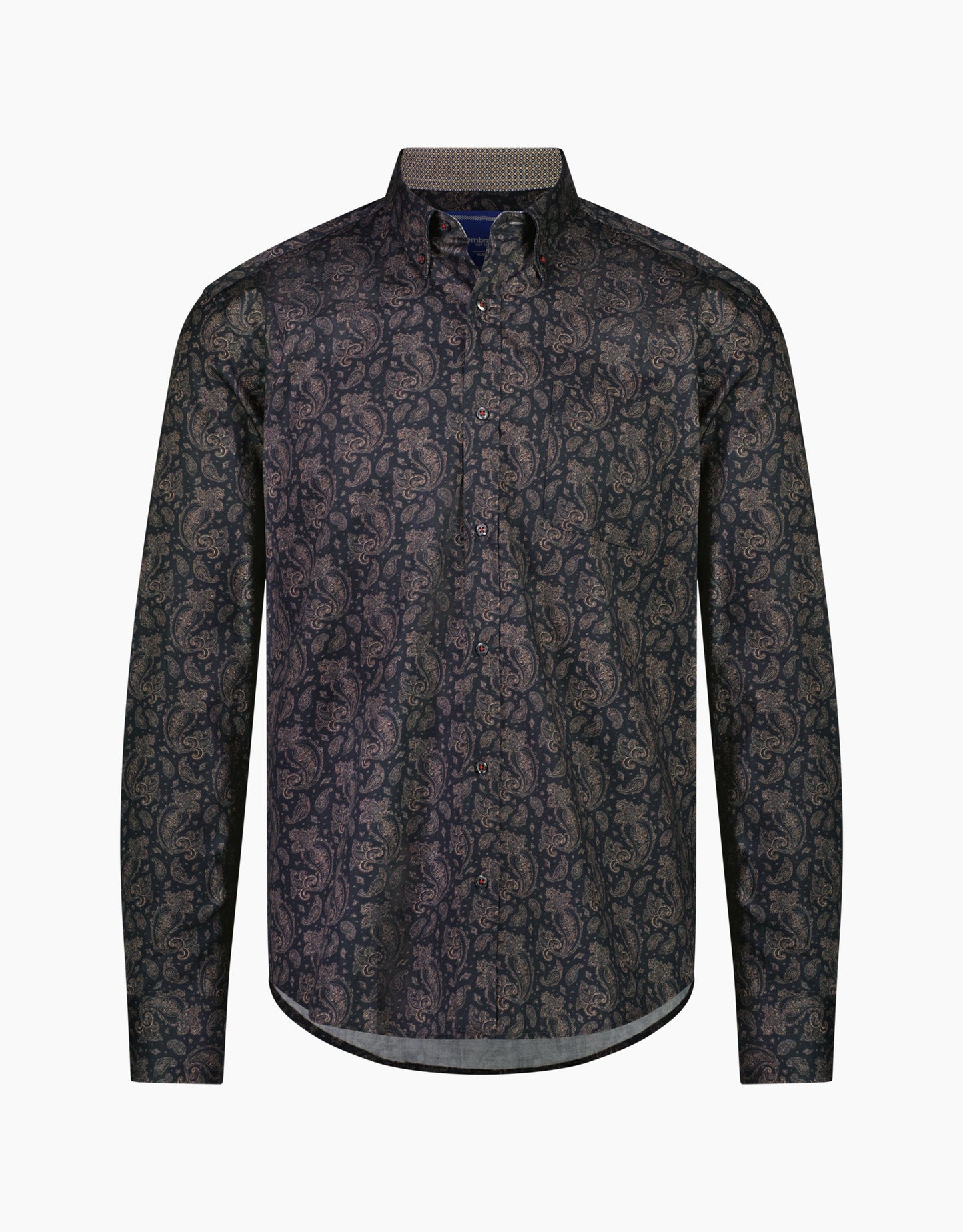 Ohope Black Paisley Shirt