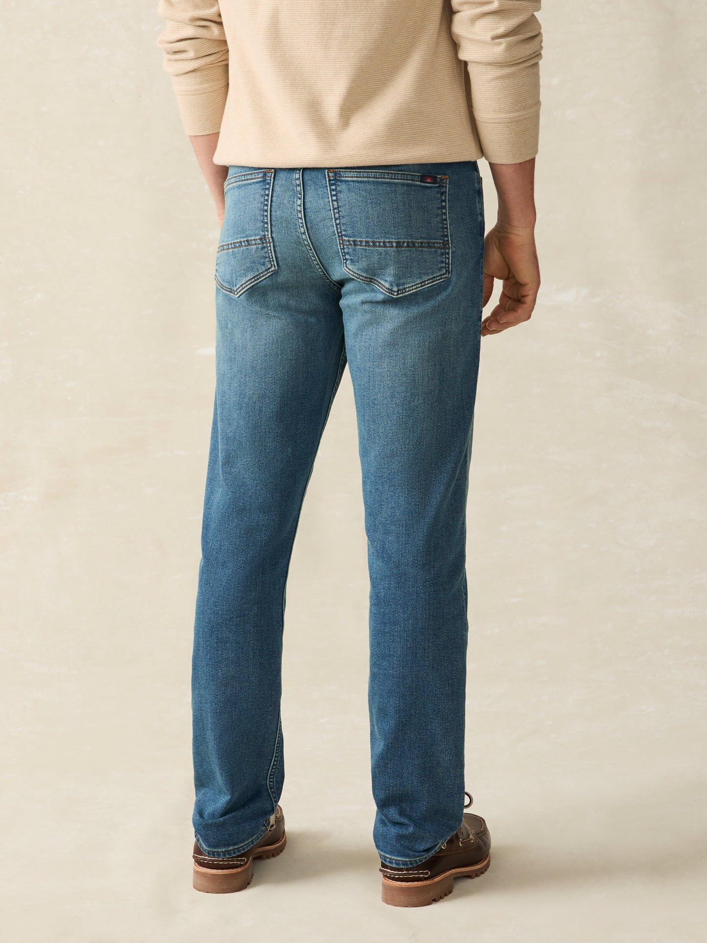 Stretch Terry Indigo 5 Cepli Pantolon - Indigo Ocean Wash