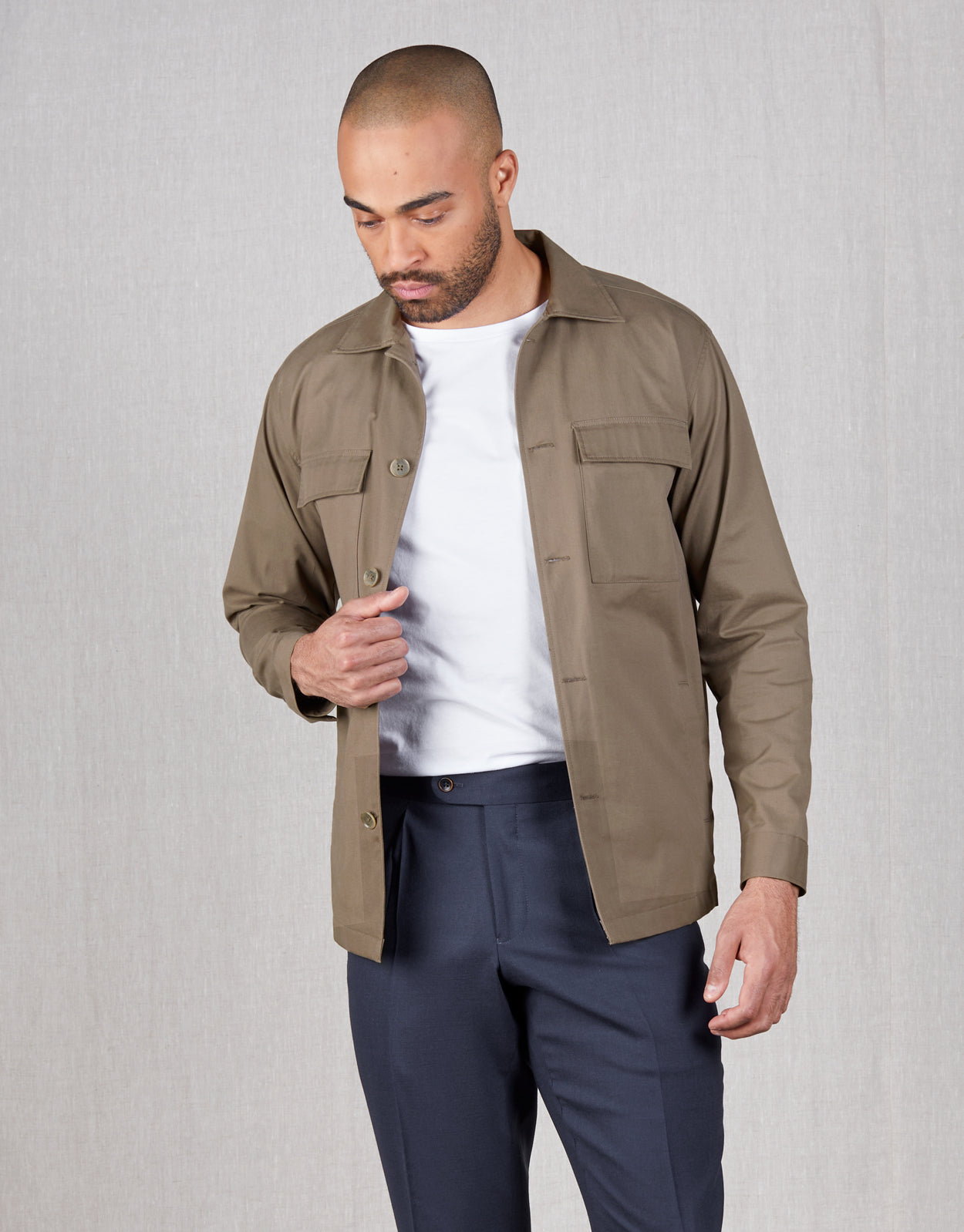 Tamaki Overshirt Ceket - Krem